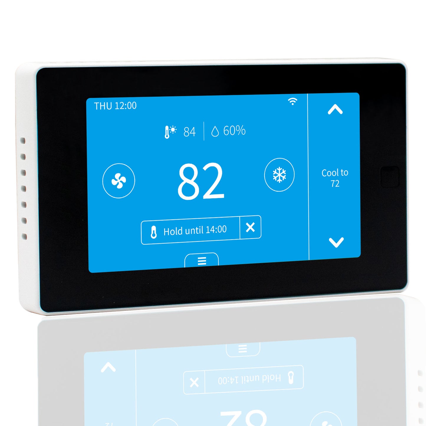 WiFi Thermostat for House with C-Wire Adapter, Programmable Smart Thermostat Compatible with Alexa and Google Assistant,7day/4period Programmable,Energy Saving, Large Screen Size 4.3", C-Wire Require